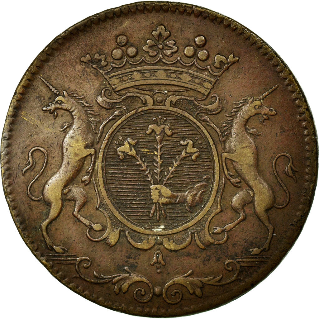 France, Token, Royal, 1708, EF(40-45), Copper, Feuardent:5751