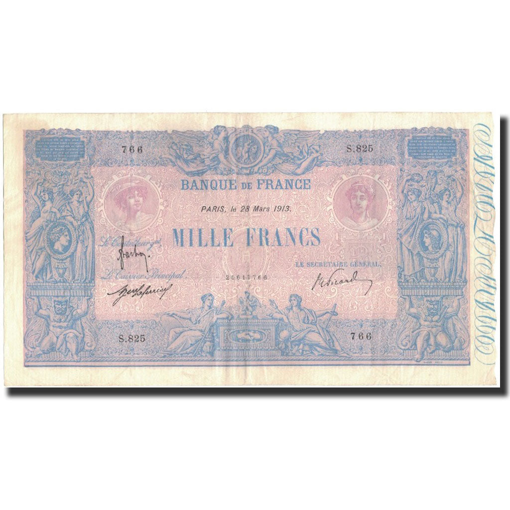 Frankreich, 1000 Francs, 1913. 03. 28, SS+, Fayette:36.27, KM:67g