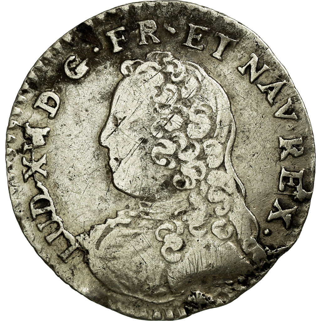 Coin, France, Louis XV, 1/20 Écu  aux branches d'olivier (6 sols), 6 Sols, 1/20