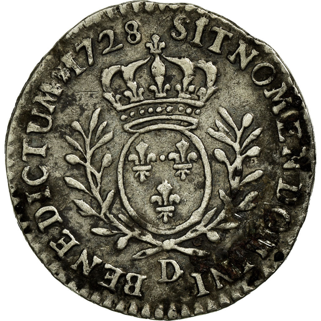 Coin, France, Louis XV, 1/20 Écu  aux branches d'olivier (6 sols), 6 Sols, 1/20