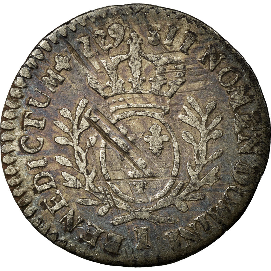 Monnaie, France, Louis XV, 1/20 Écu  aux branches d'olivier (6 sols), 6 Sols