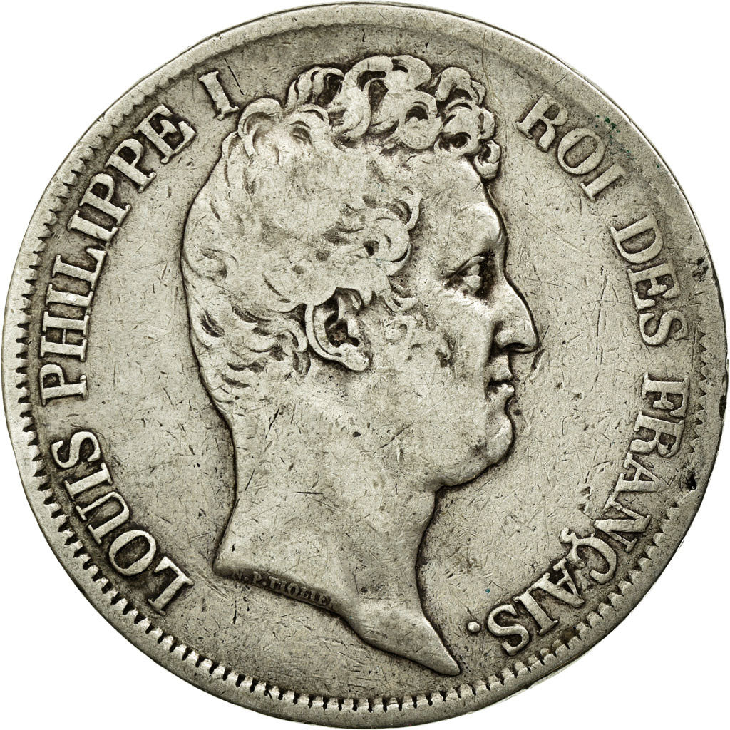 Coin, France, Louis-Philippe, 5 Francs, 1831, Marseille, VF(20-25), Silver