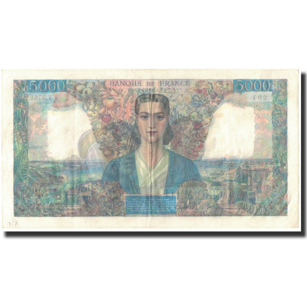 France, 5000 Francs, Empire Français, 1947-07-17, F.3768, AU(55-58)