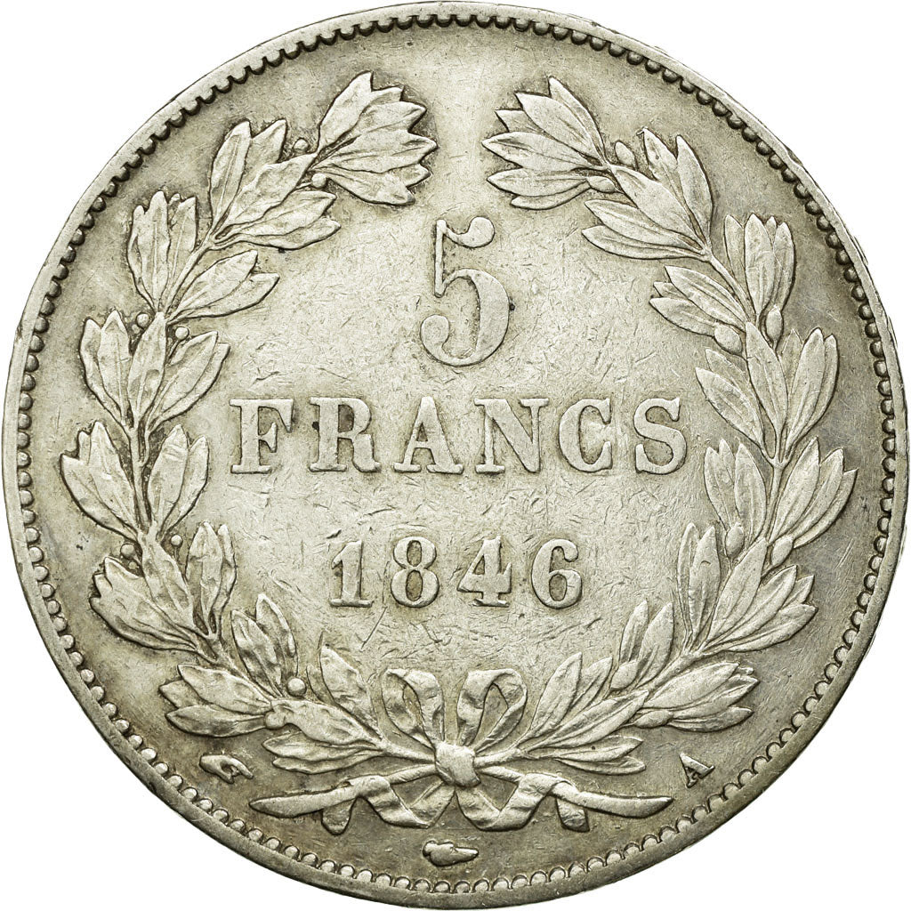 Coin, France, Louis-Philippe, 5 Francs, 1846, Paris, EF(40-45), Silver
