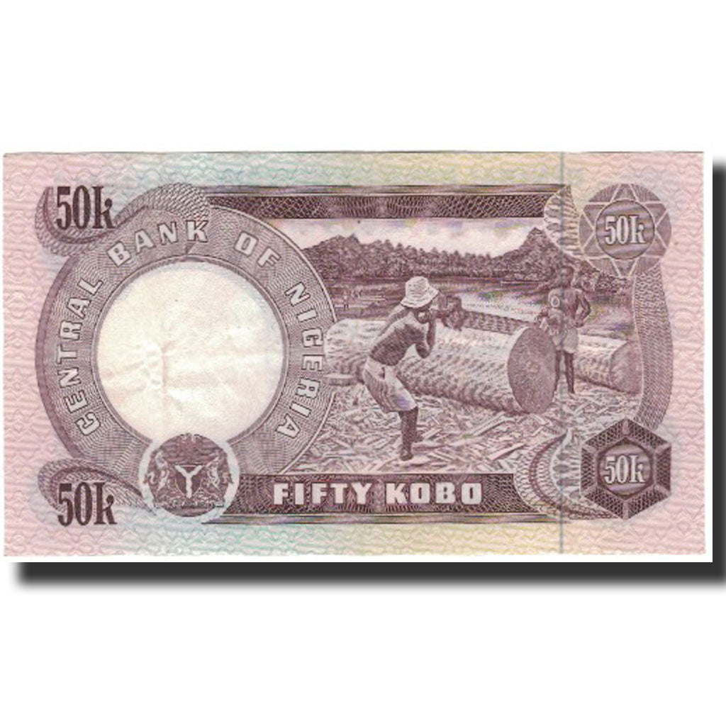 Billet, Nigéria, 50 Kobo, Undated (1973-78), KM:14A, TTB