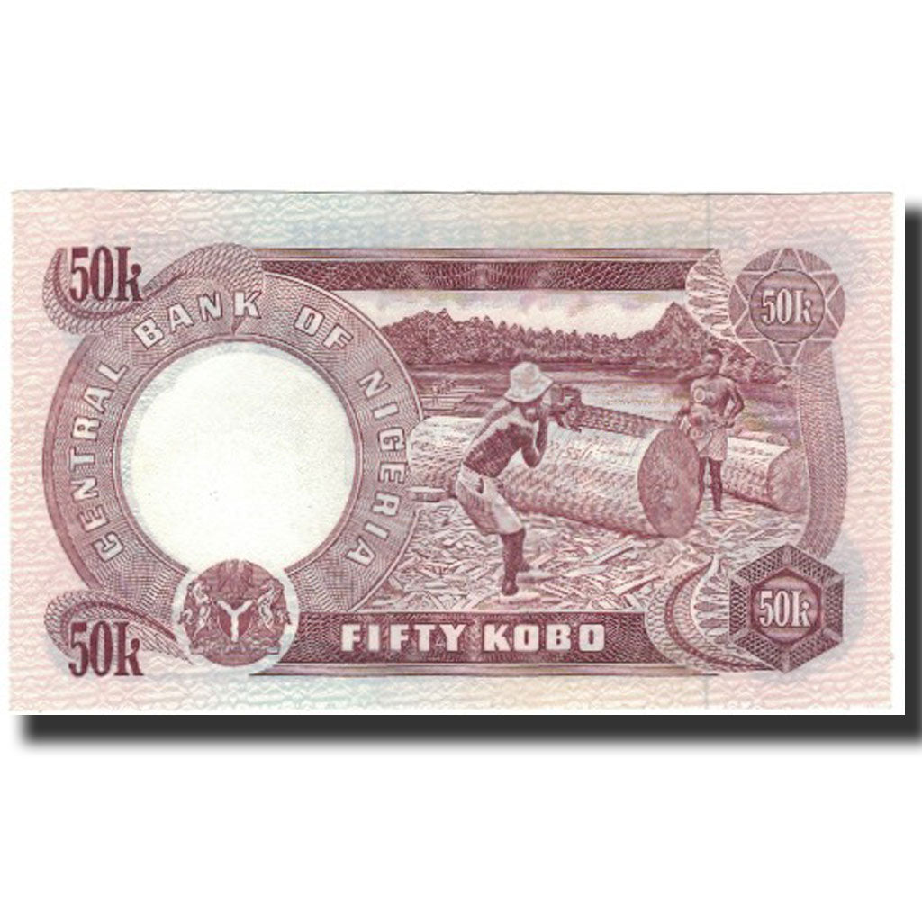 Billet, Nigéria, 50 Kobo, Undated (1973-78), KM:14d, SUP