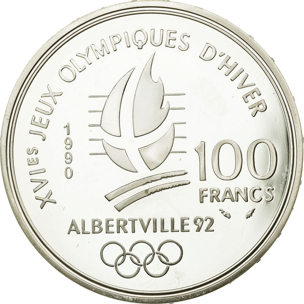 Coin, France, 100 Francs, 1990, MS(65-70), Silver, KM:981, Gadoury:7