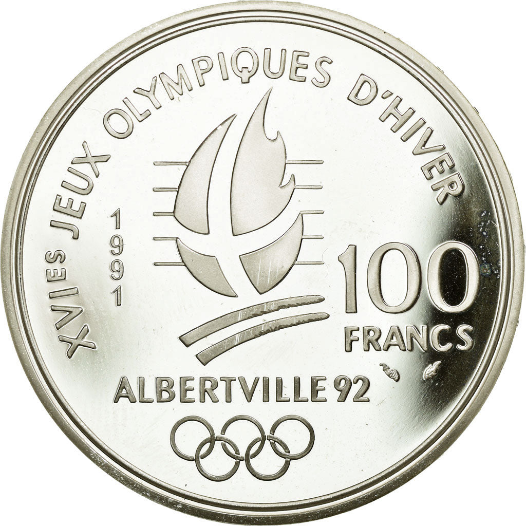 Coin, France, 100 Francs, 1991, MS(65-70), Silver, KM:994, Gadoury:14