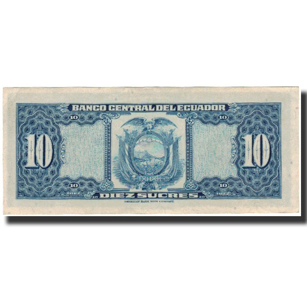 Banknote, Ecuador, 10 Sucres, 1974-01-02, KM:101Ab, AU(55-58)