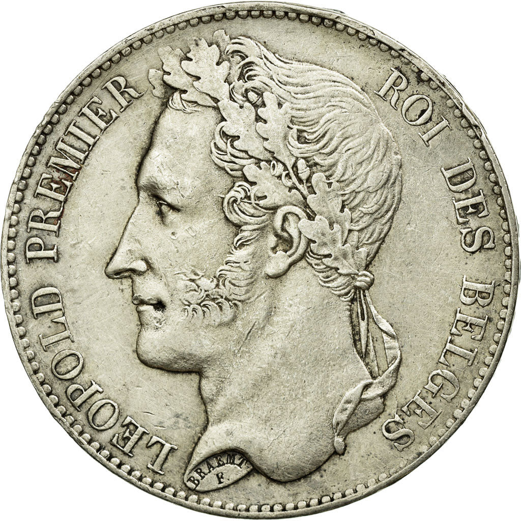 Coin, Belgium, Leopold I, 5 Francs, 5 Frank, 1849, EF(40-45), Silver, KM:3.2