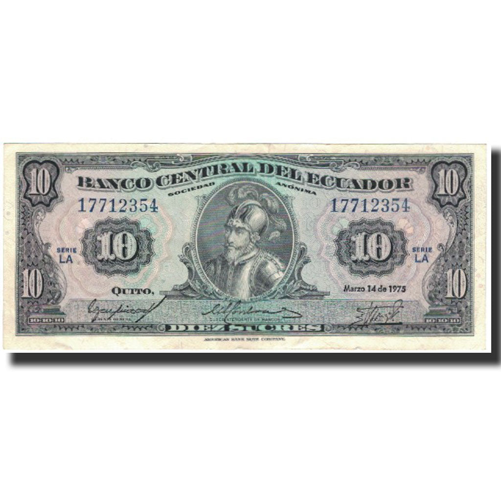 Banknote, Ecuador, 10 Sucres, 1975-04-14, KM:109, EF(40-45)