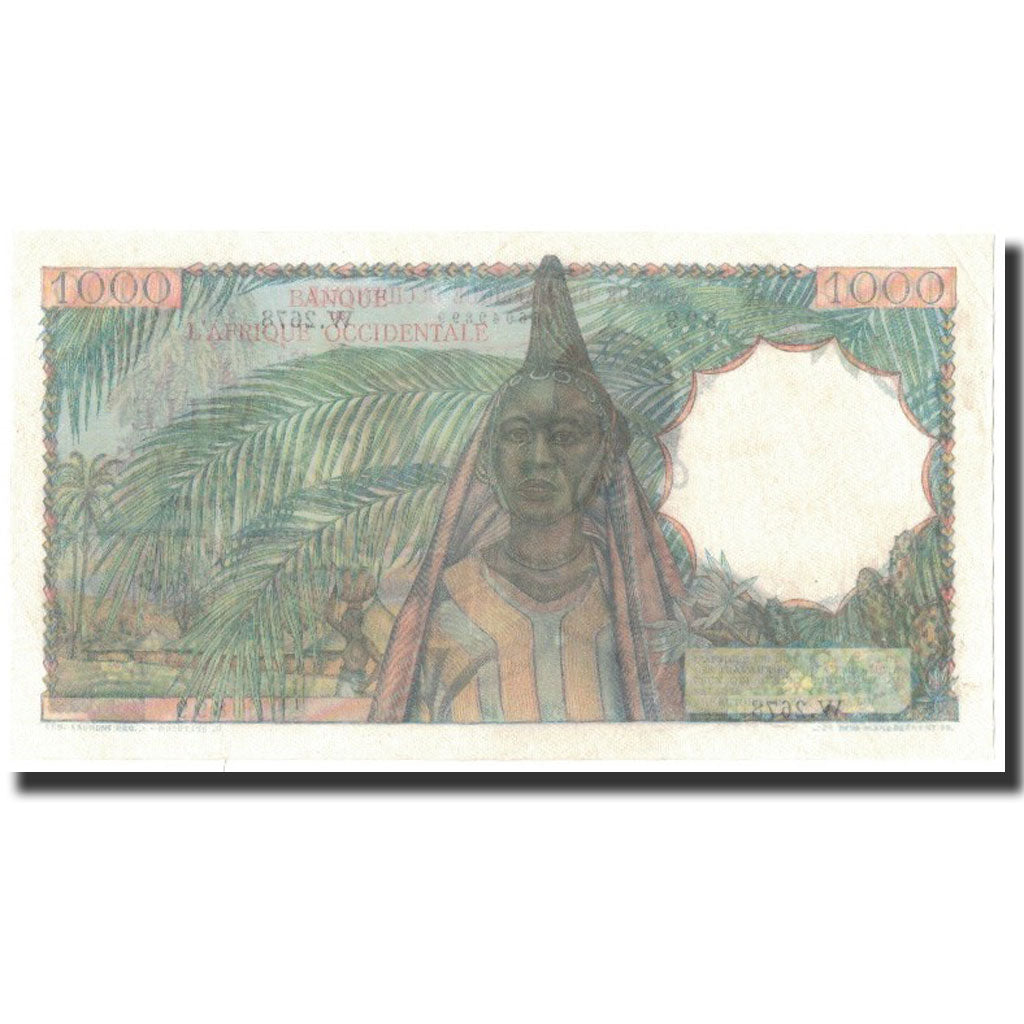Biljet, Frans West Afrika, 1000 Francs, 1952-12-19, KM:42, SUP