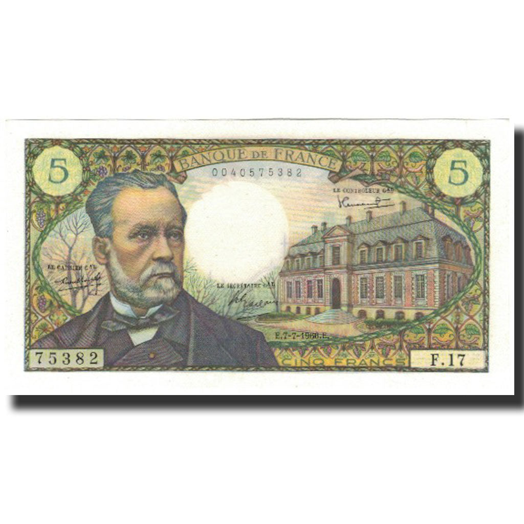 Francia, 5 Francs, 5 F 1966-1970 ''Pasteur'', 1966-07-07, UNC, Fayette:61.2
