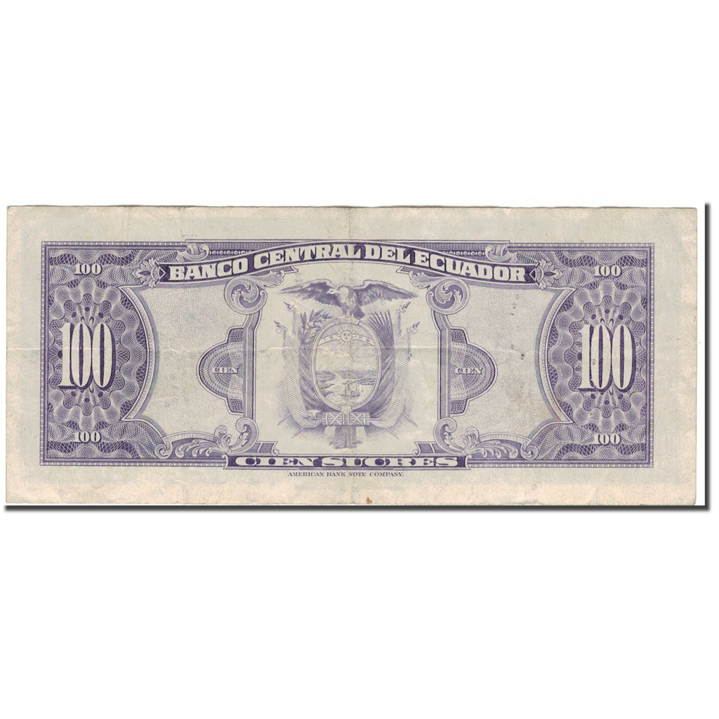 Banknote, Ecuador, 100 Sucres, 1980-05-24, KM:112a, VF(30-35)