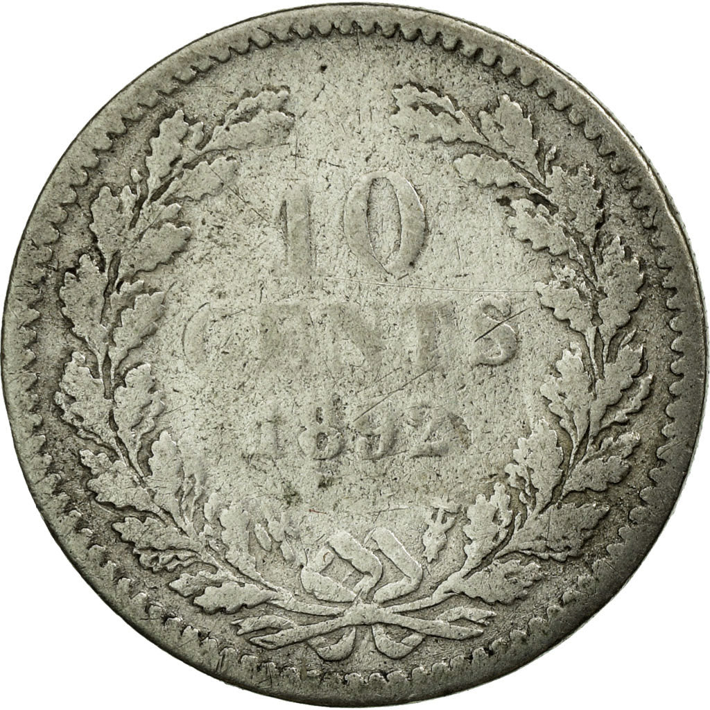 Coin, Netherlands, Wilhelmina I, 10 Cents, 1892, VF(20-25), Silver, KM:116