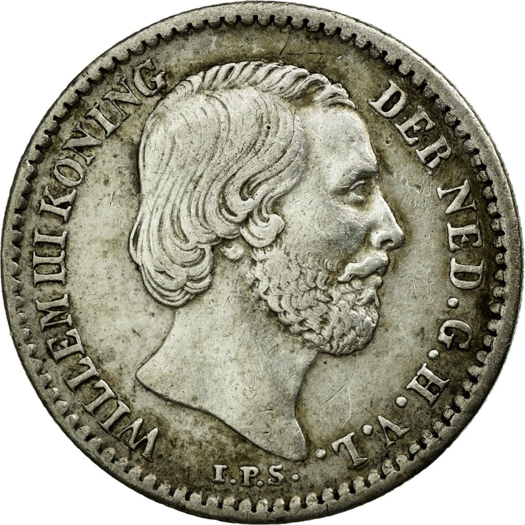 Moneta, Holandia, William III, 10 Cents, 1889, AU(50-53), Srebro, KM:80