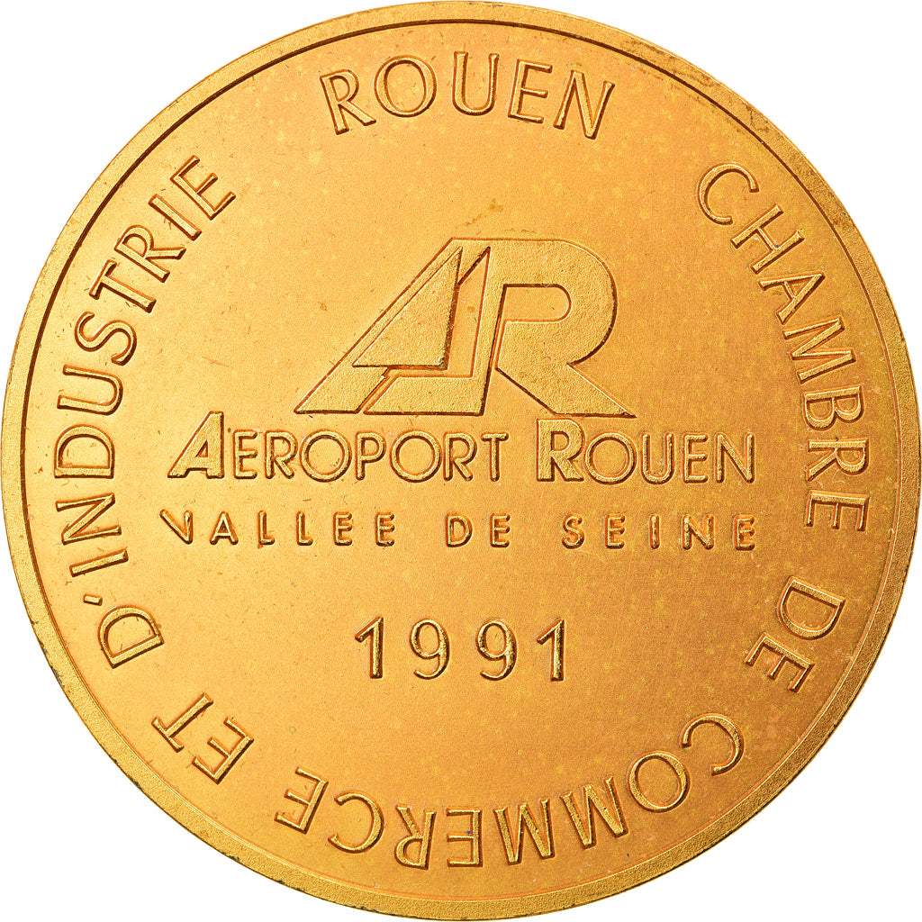 Francia, Token, Chambre de Commerce et d'Industrie de Rouen, Aviation, 1991