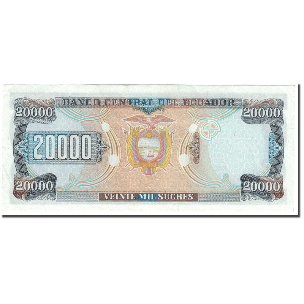 Billete, 20,000 Sucres, Ecuador, 1999-03-10, KM:129c, MBC