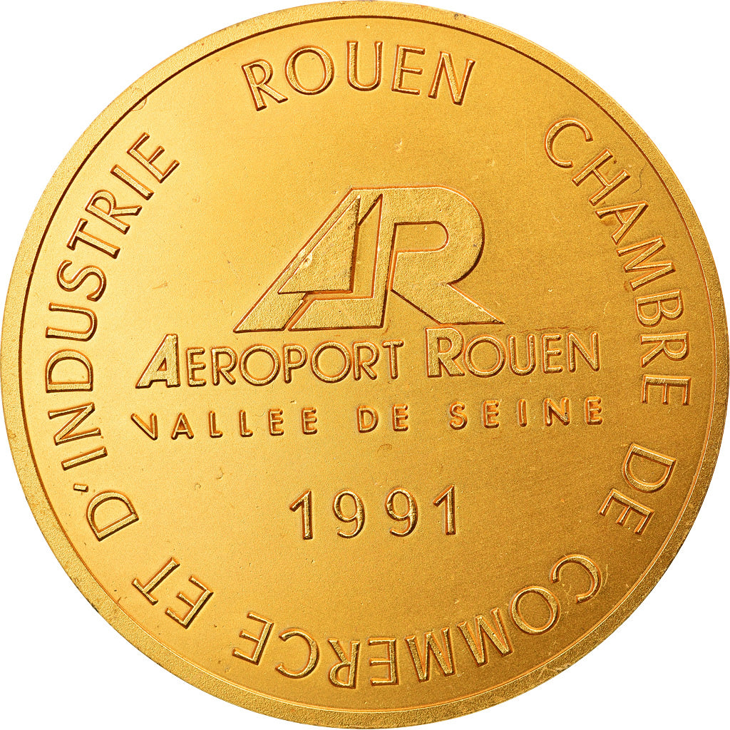 Francia, Token, Chambre de Commerce et d'Industrie de Rouen, Aviation, 1991