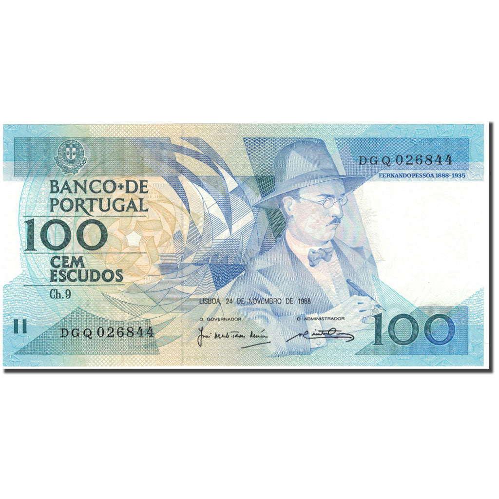 Banknote, Portugal, 100 Escudos, 1988-11-24, KM:179f, UNC(65-70)