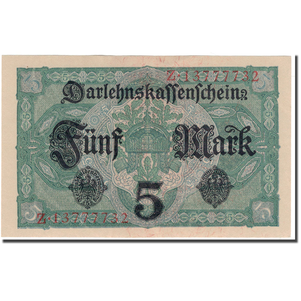 Banknote, Germany, 5 Mark, 1917-08-01, KM:56b, UNC(65-70)