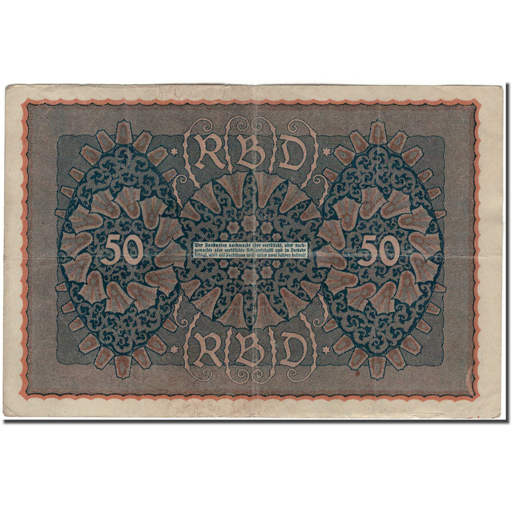 Banknot, Niemcy, 50 Mark, 1919-06-24, KM:66, EF(40-45)