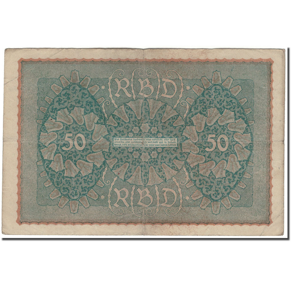 Banknote, Germany, 50 Mark, 1919-06-24, KM:66, VF(30-35)