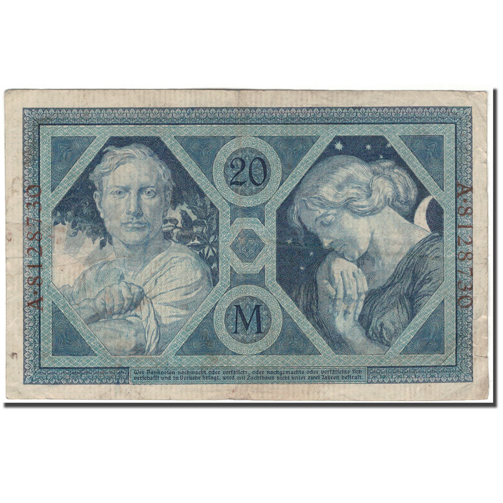 Banknote, Germany, 20 Mark, 1915-11-04, KM:63, VF(30-35)