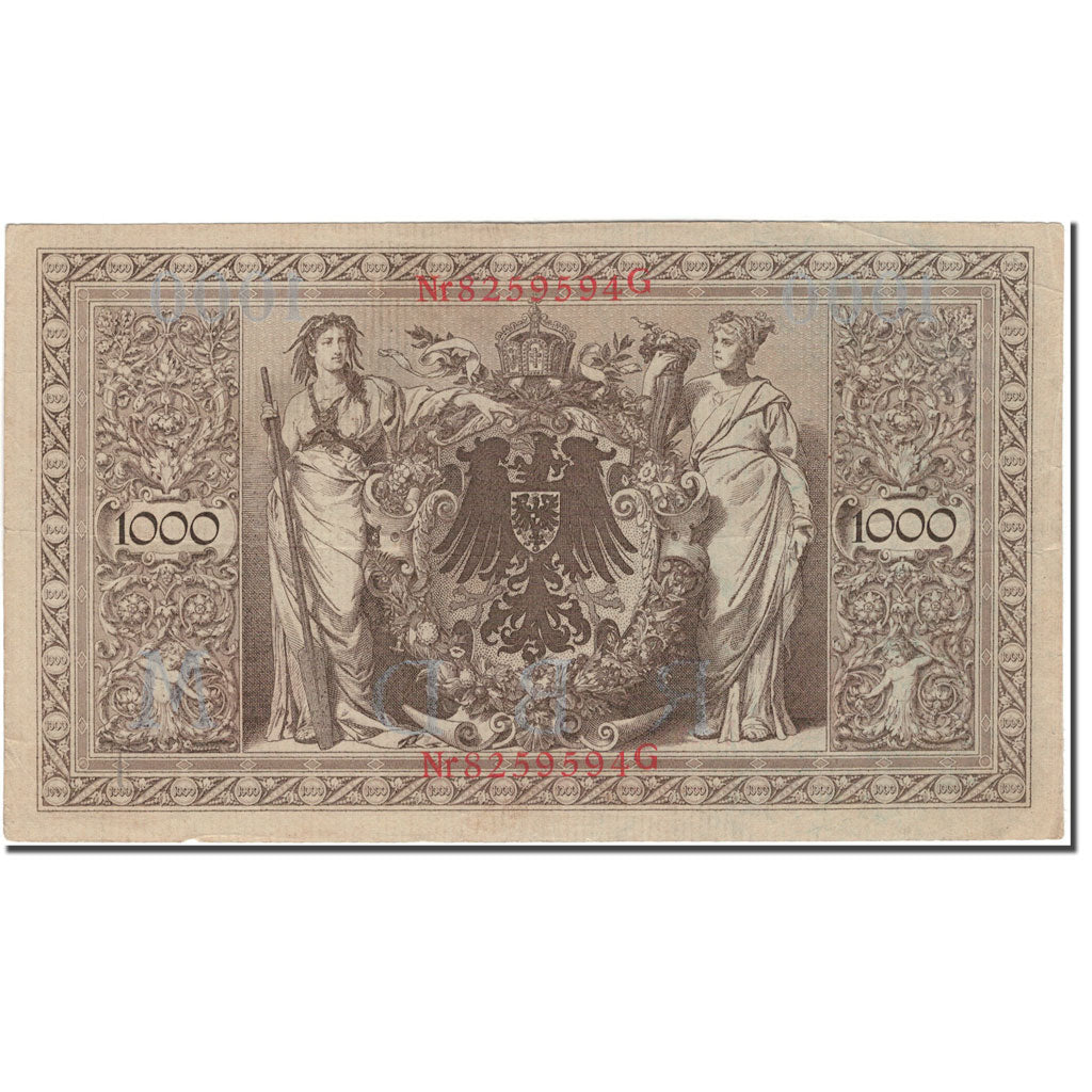 Geldschein, Deutschland, 1000 Mark, 1910-04-21, KM:44b, VZ