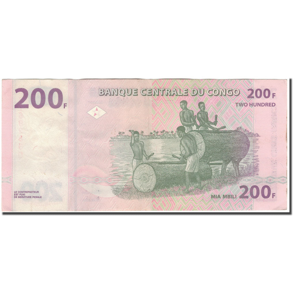Geldschein, Congo Democratic Republic, 200 Francs, 2000-06-30, KM:95a1, VZ