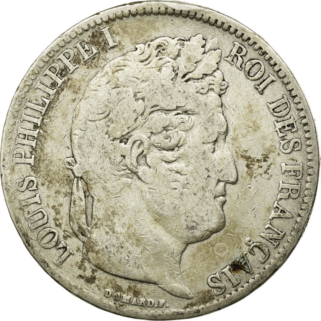Coin, France, Louis-Philippe, 5 Francs, 1831, Lyon, F(12-15), Silver, KM:745.4
