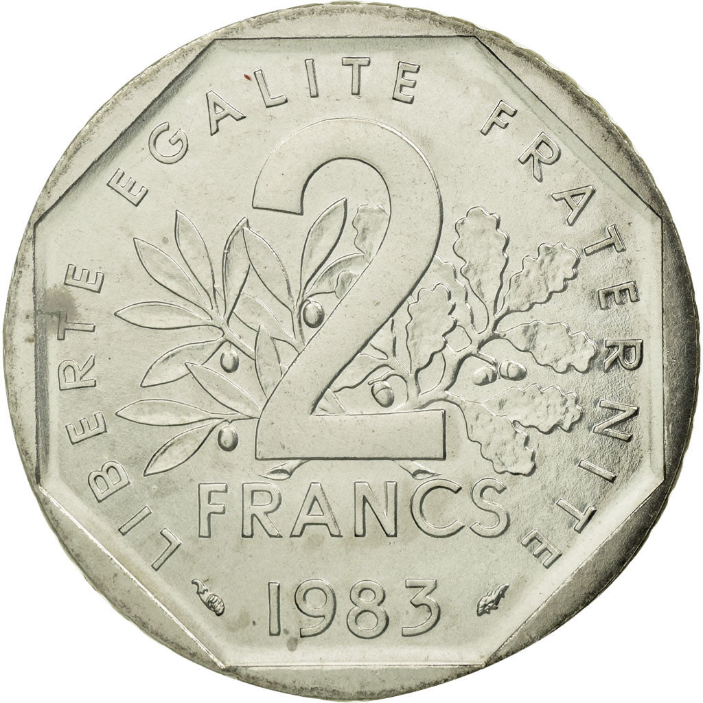 Monnaie, France, Semeuse, 2 Francs, 1983, FDC, Nickel, KM:942.1, Gadoury:547