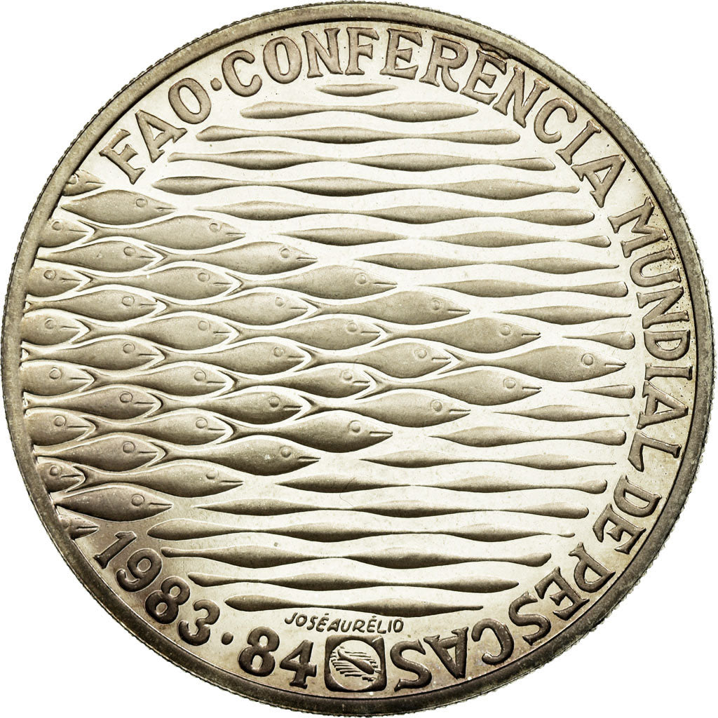 Coin, Portugal, 250 Escudos, 1984, MS(63), Silver, KM:626a
