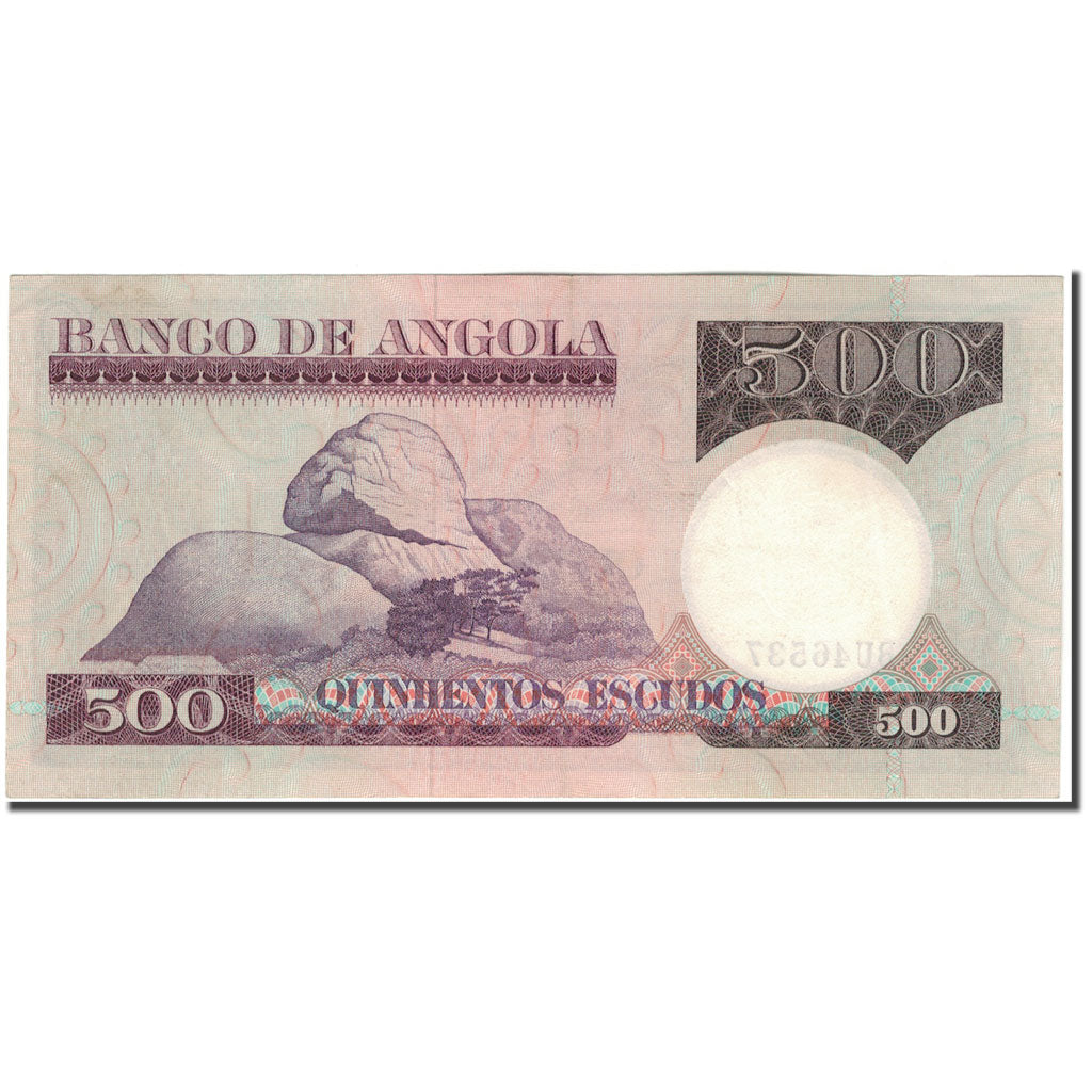 Banknote, Angola, 500 Escudos, 1973-06-10, KM:107, AU(55-58)
