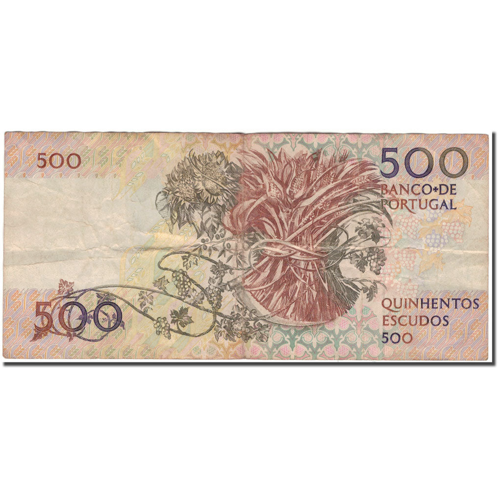 Banconote, Portogallo, 500 Escudos, 1987-11-20, KM:180a, MB