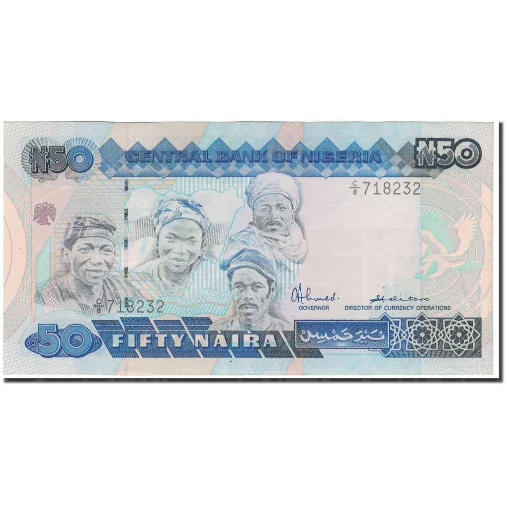 Geldschein, Nigeria, 50 Naira, KM:27A, UNZ