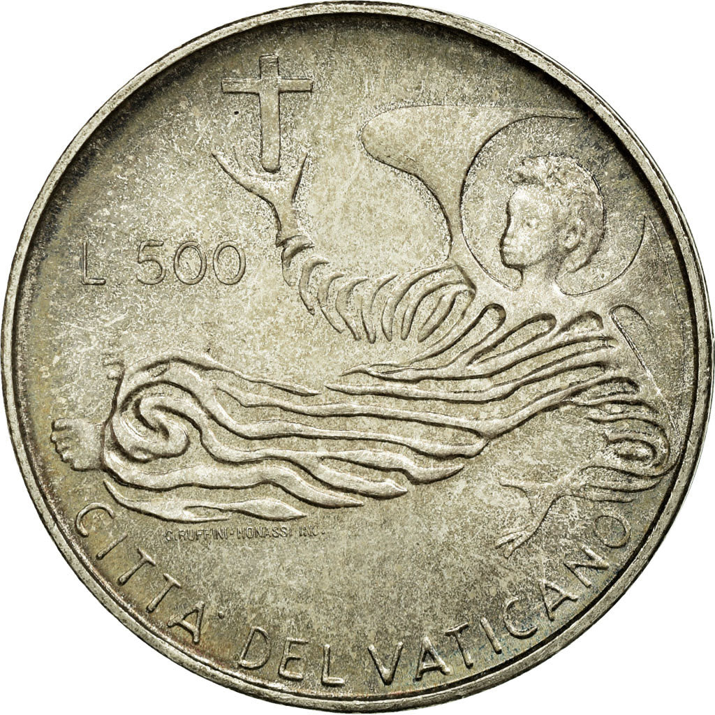 Moneta, CITTÀ DEL VATICANO, Paul VI, 500 Lire, 1969, SPL, Argento, KM:115