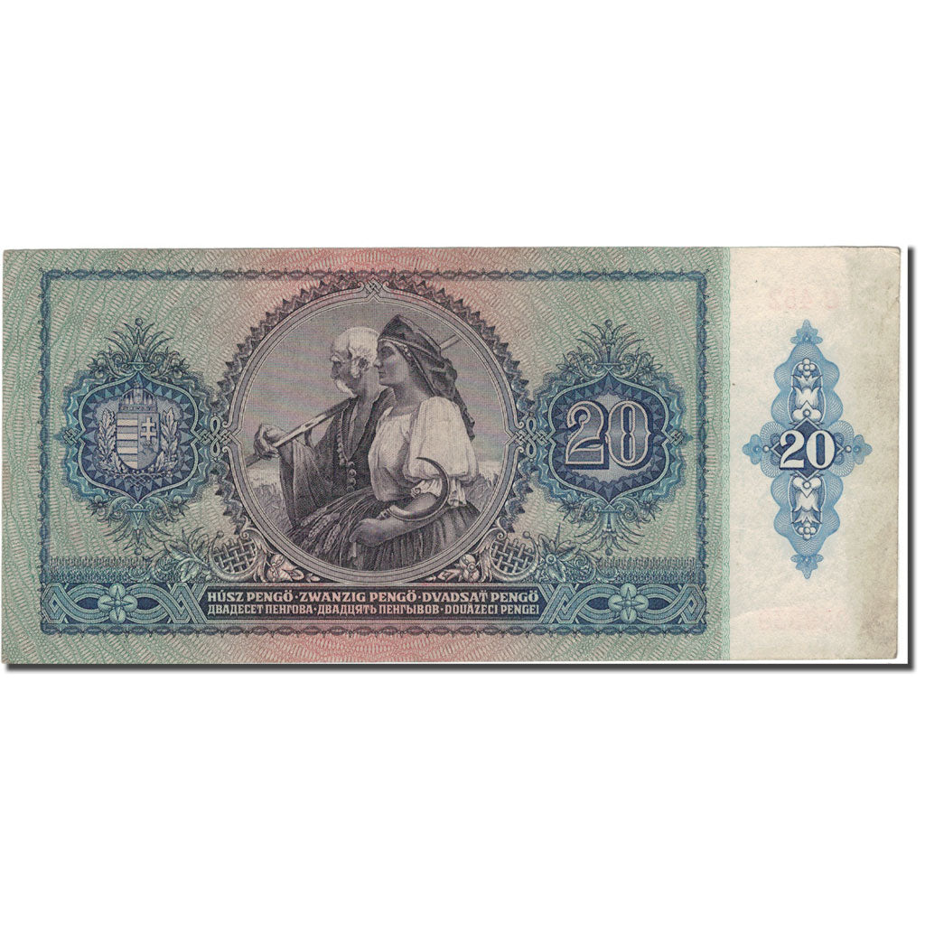 Geldschein, Ungarn, 20 Pengö, 1941-01-15, KM:109, SS