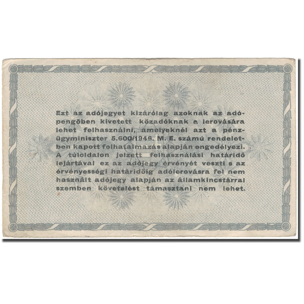 Banknote, Hungary, 500,000 (Ötszazezer) Adópengö, 1946-05-25, KM:139b