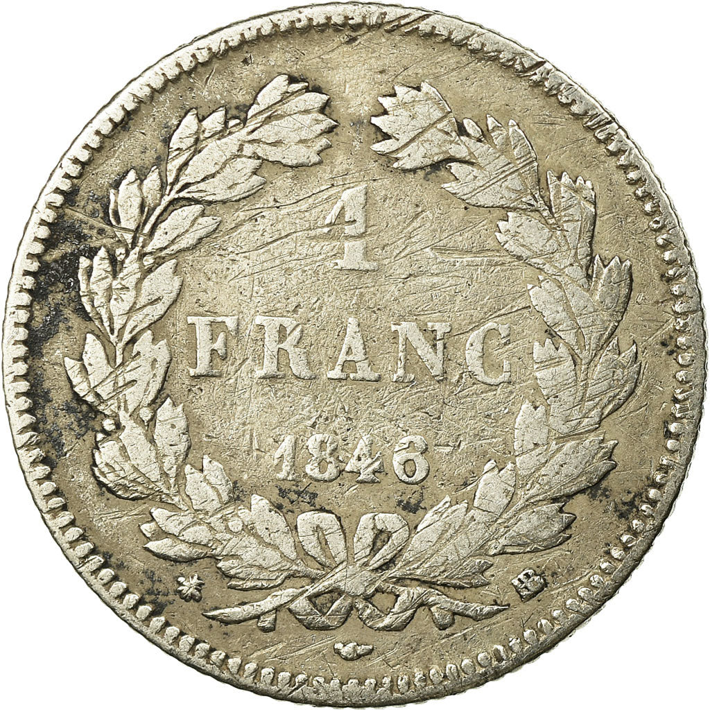 Monnaie, France, Louis-Philippe, Franc, 1846, Strasbourg, TB, Argent, KM:748.3