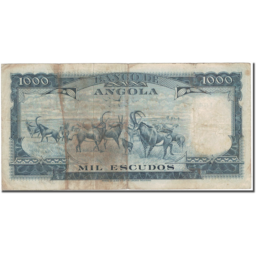 Biljet, Angola, 1000 Escudos, 1970-06-10, KM:98, B