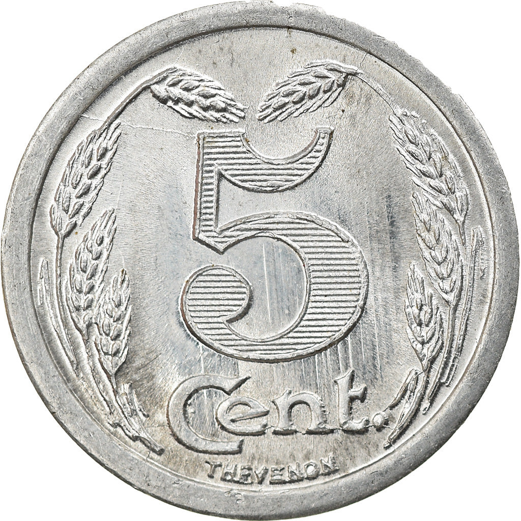 Coin, France, Chambre de Commerce, Evreux, 5 Centimes, 1921, AU(55-58)