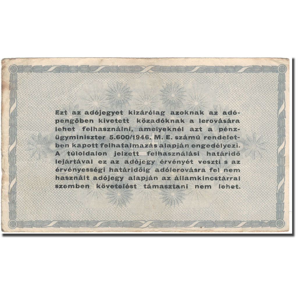 Geldschein, Ungarn, 500,000 (Ötszazezer) Adópengö, 1946-03-25, KM:139b, SS