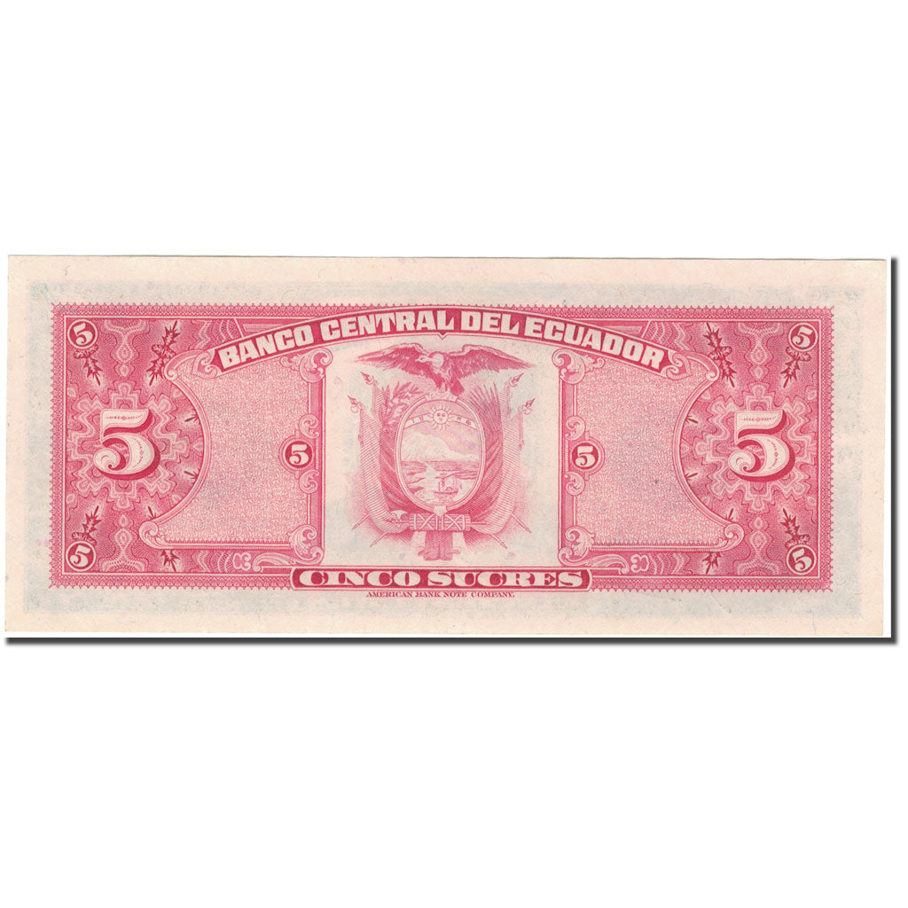 Geldschein, Ecuador, 5 Sucres, 1983-04-20, KM:108b, UNZ