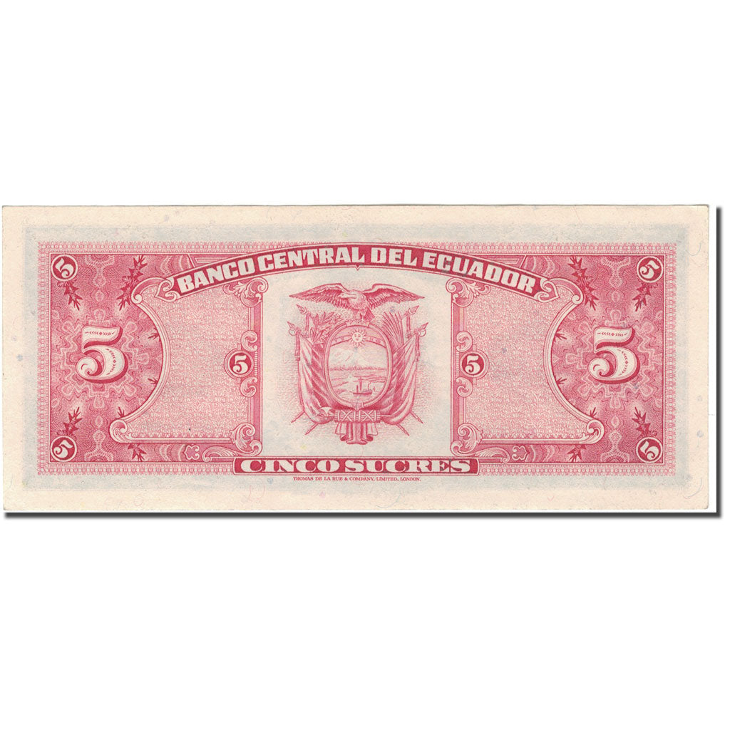Banknot, Ekwador, 5 Sucres, 1980-05-24, KM:113c, UNC(63)