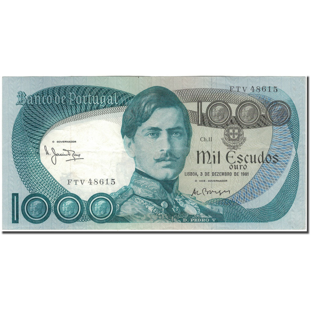 Geldschein, Portugal, 1000 Escudos, 1981-12-03, KM:175c, SS