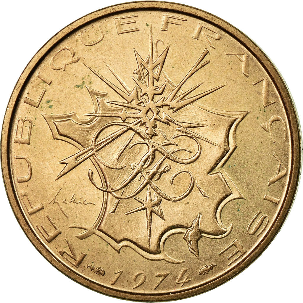 Coin, France, 10 Francs, 1974, MS(65-70), Nickel-brass, KM:E115, Gadoury:814
