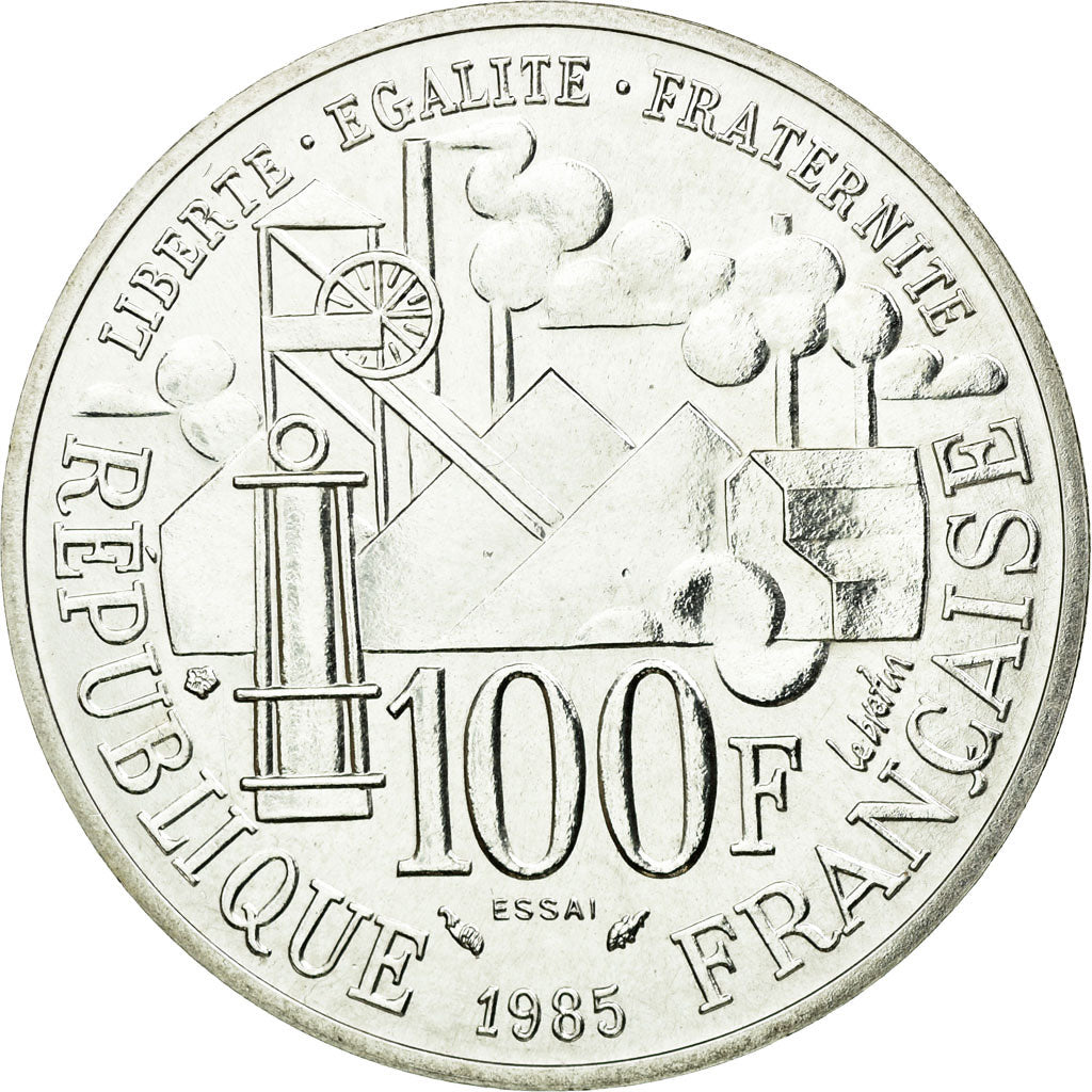 Coin, France, 100 Francs, 1985, MS(63), Silver, KM:E131, Gadoury:900