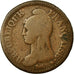 Moneta, Francia, Dupré, Decime, 1796, Paris, B+, Bronzo, KM:637.1, Gadoury:186