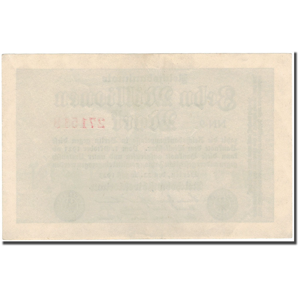 Banconote, Germania, 10 Millionen Mark, 1923, KM:106a, SPL-